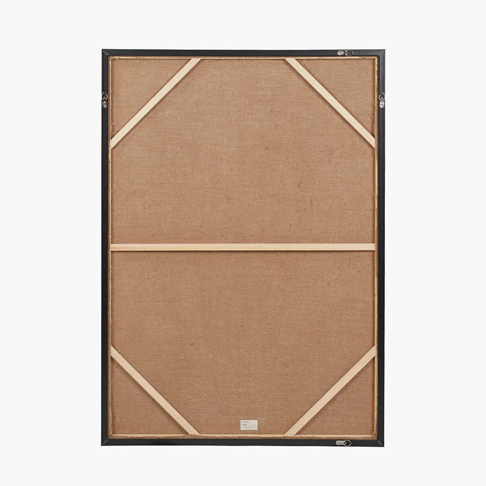 Monochrome Abstract Canvas with Black Frame - Pacific Lifestyle - Image 5