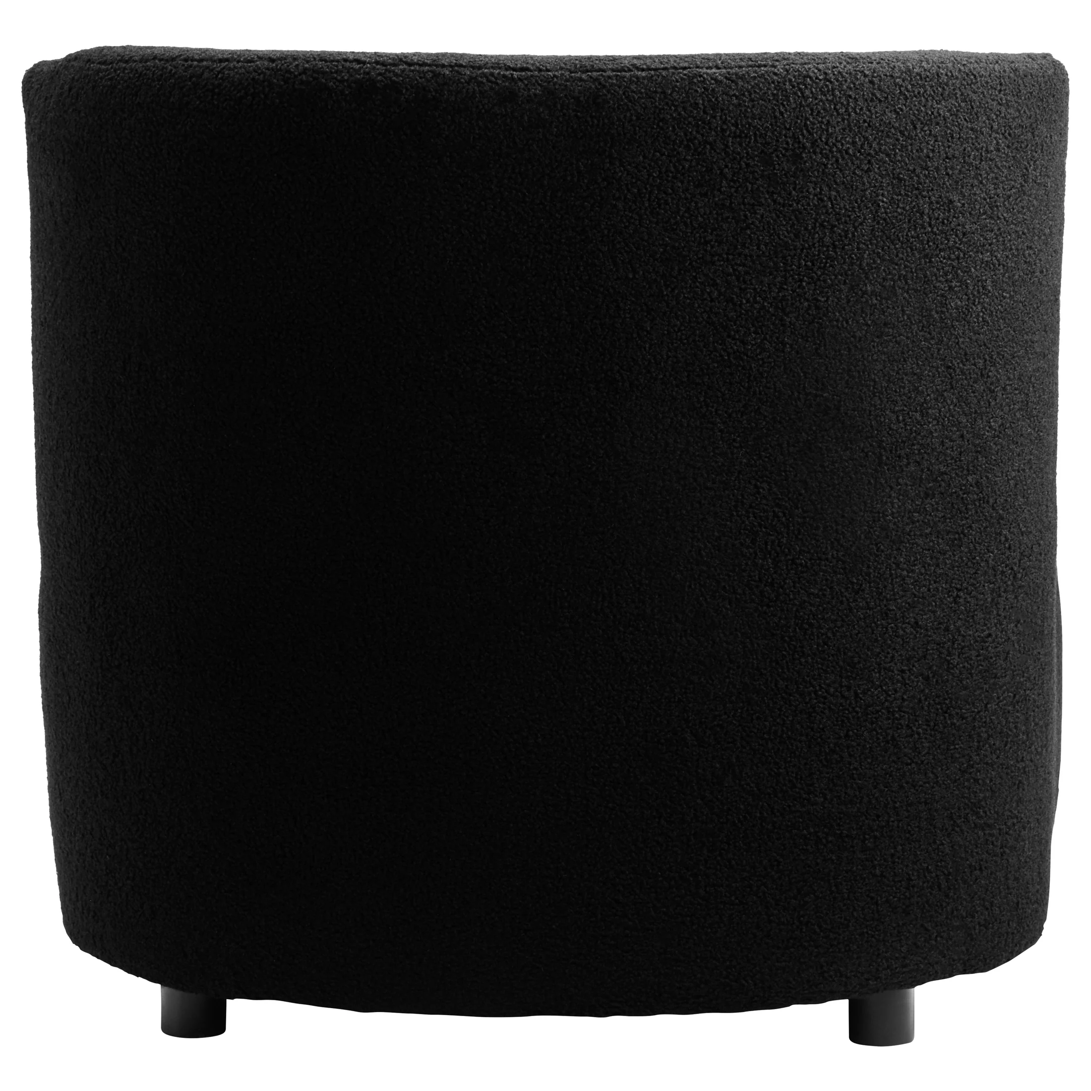 Montrose Black Bouclé Effect Armless Lounge Chair - Image 9