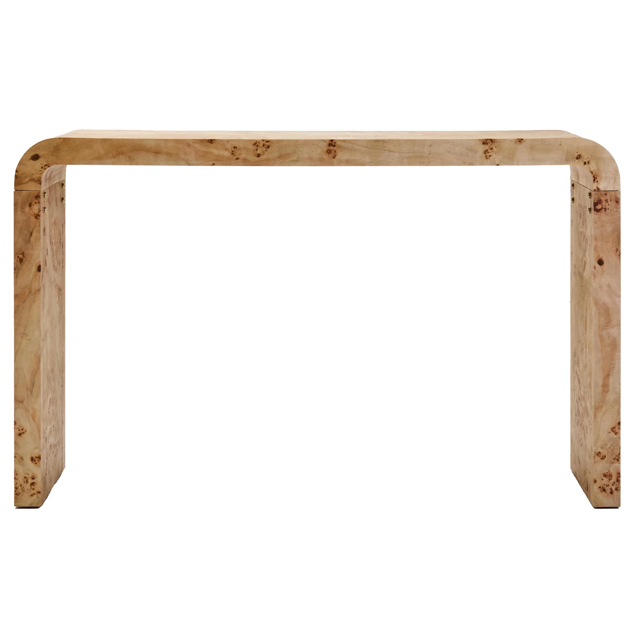 Motara Burl Wooden Curved Console Table - Image 2