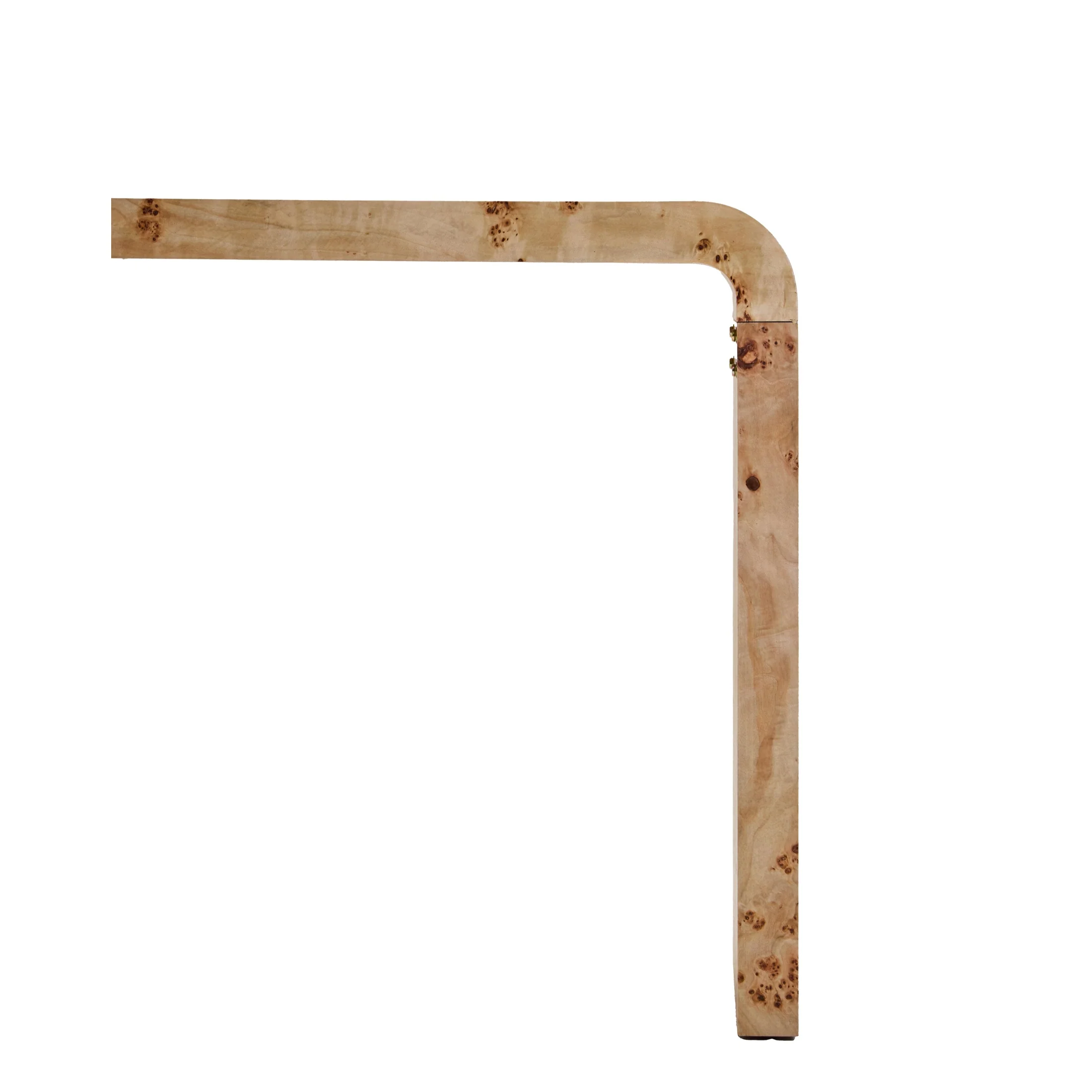 Motara Burl Wooden Curved Console Table - Image 8