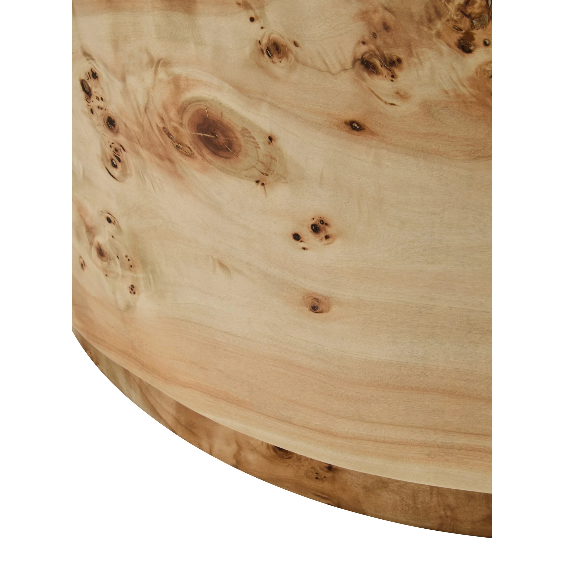 Motara Burl Wood Round Coffee Table - Image 6