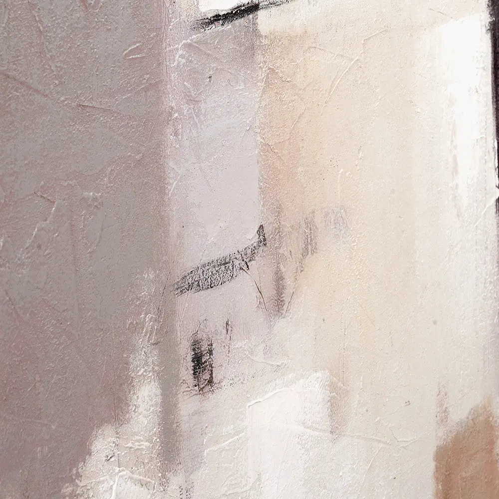 Natural and Grey Textured Abstract Canvas with Natural Frame - Pacific Lifestyle - Image 7