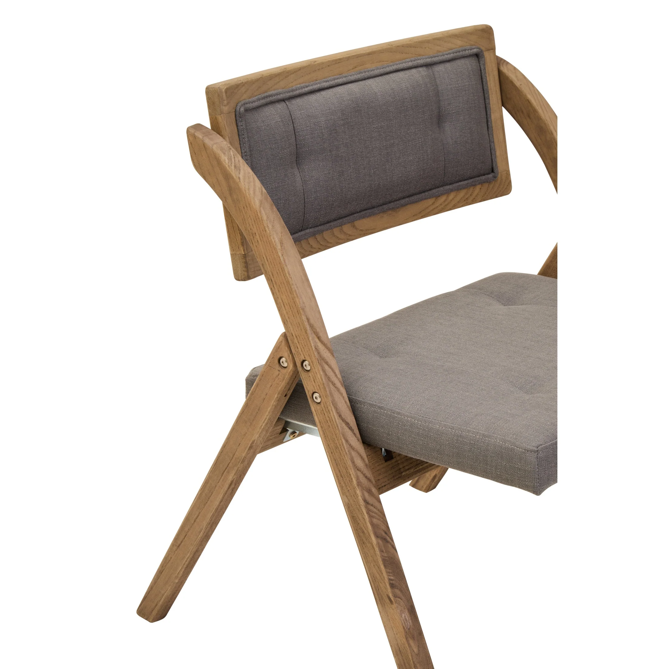 Nebu Grey Wash Elm Wood Folding Chair - Image 8