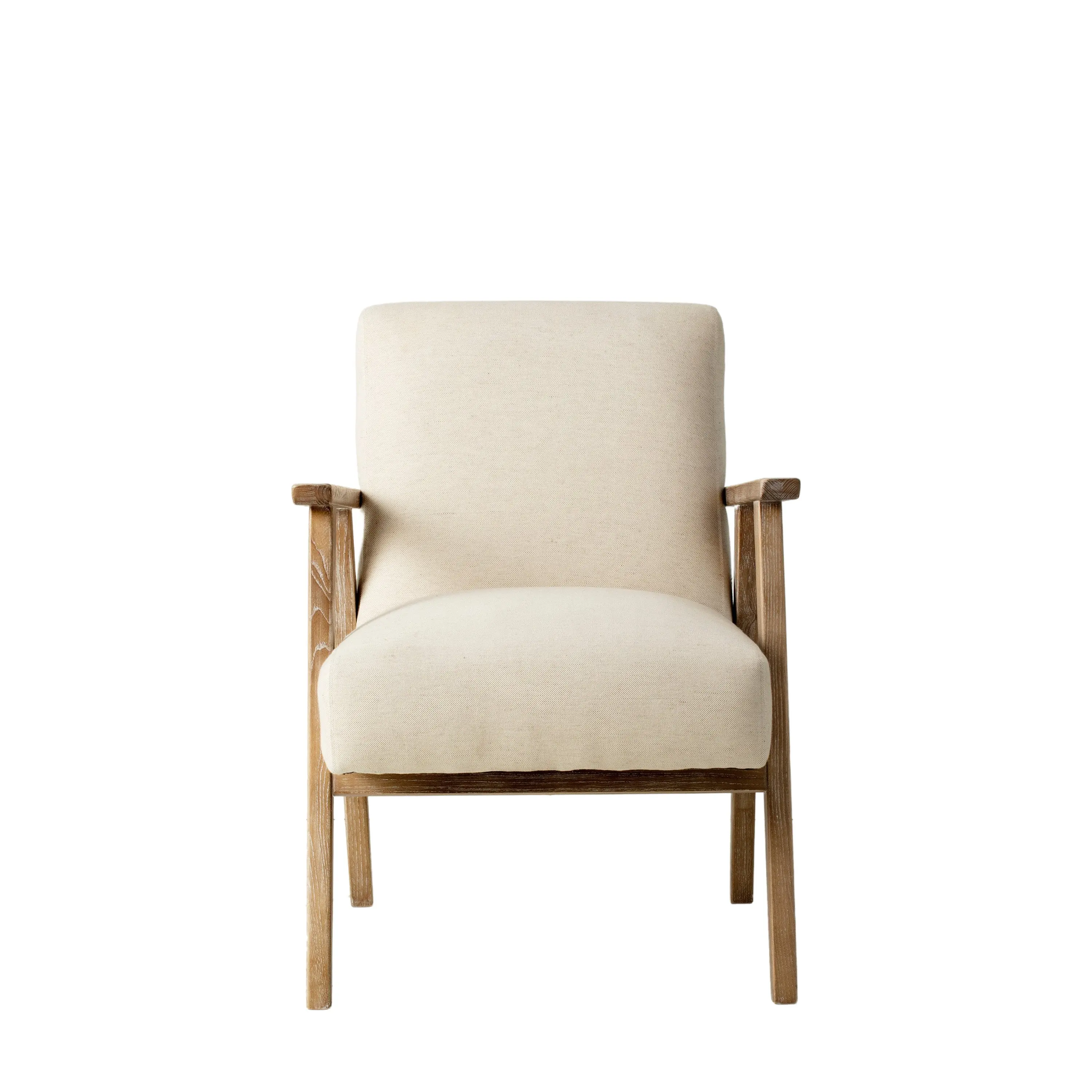Neha Natural Linen Armchair - Image 4