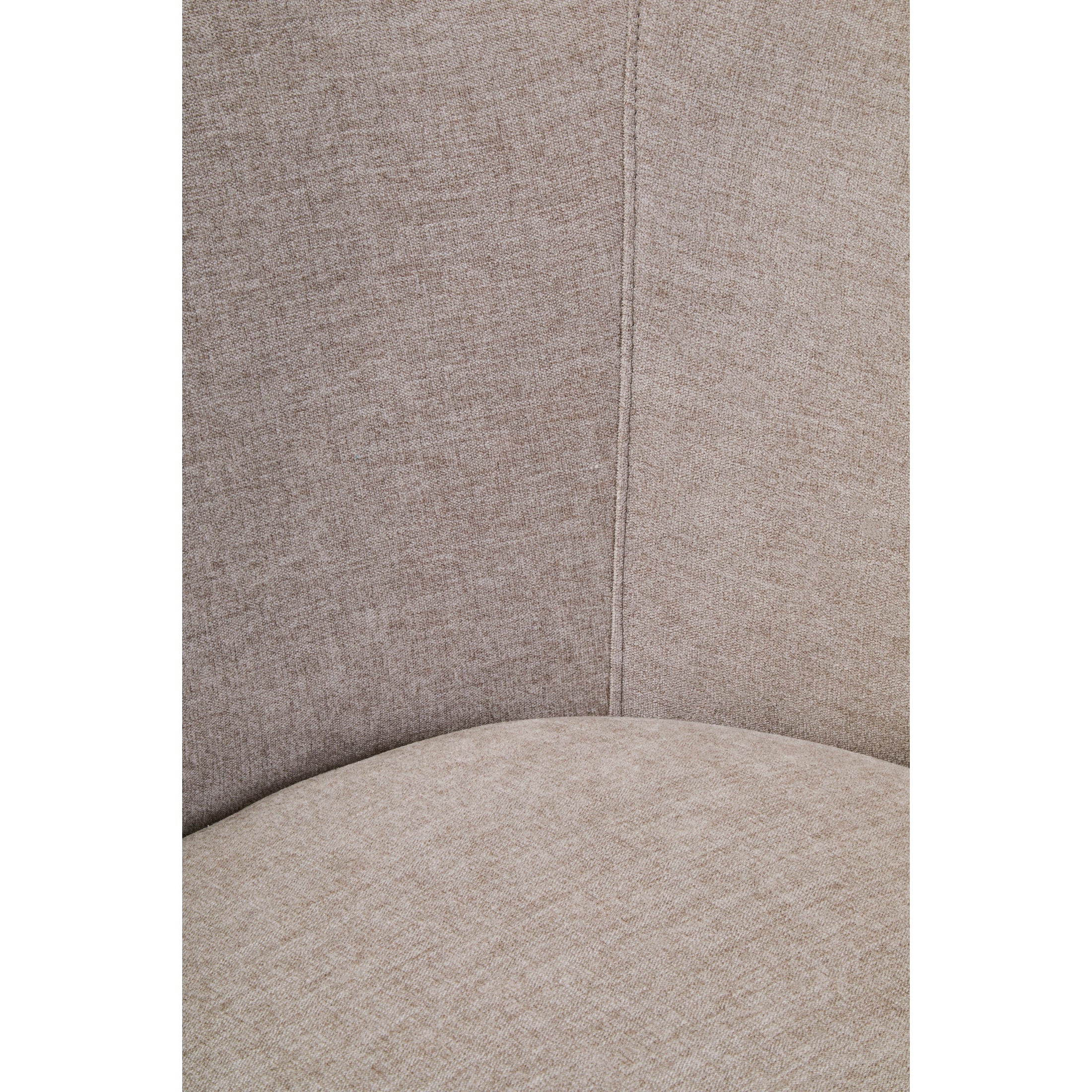 Noira Taupe Chenille Curved Chair - Image 6