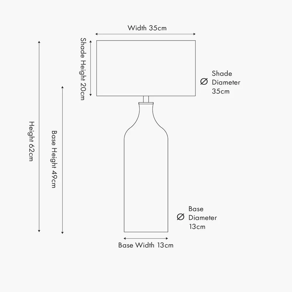 Anika Rattan Bottle Table Lamp - Natural - Image 9