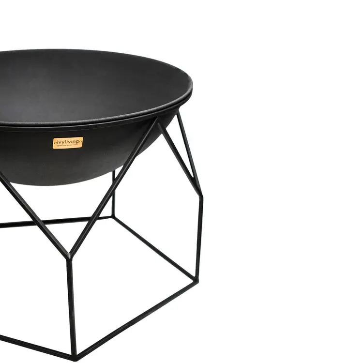 Outdoor Buckingham Fire Pit Black - Image 5