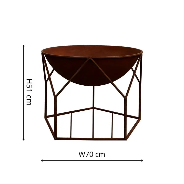 Outdoor Buckingham Fire Pit Rust - Image 6