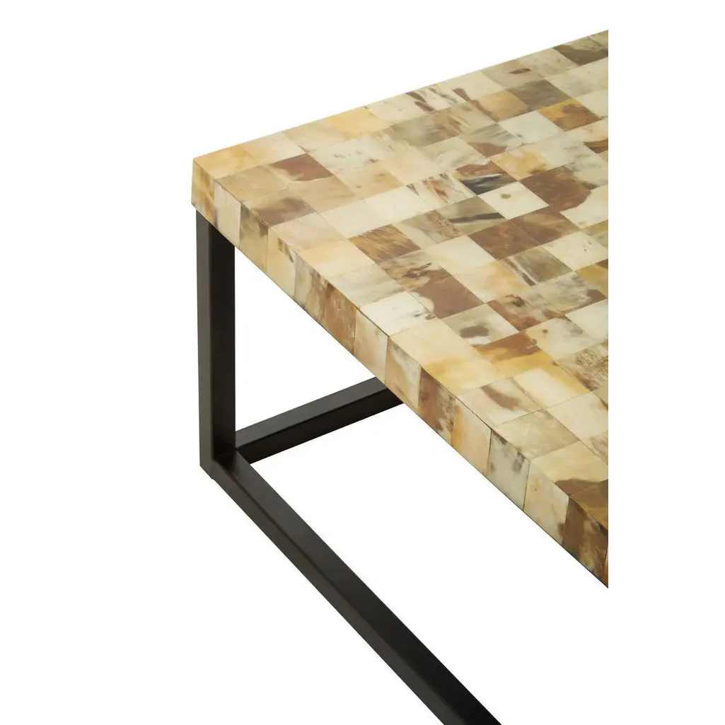 Ovira Cream Mother of Pearl Square Coffee Table - Image 9