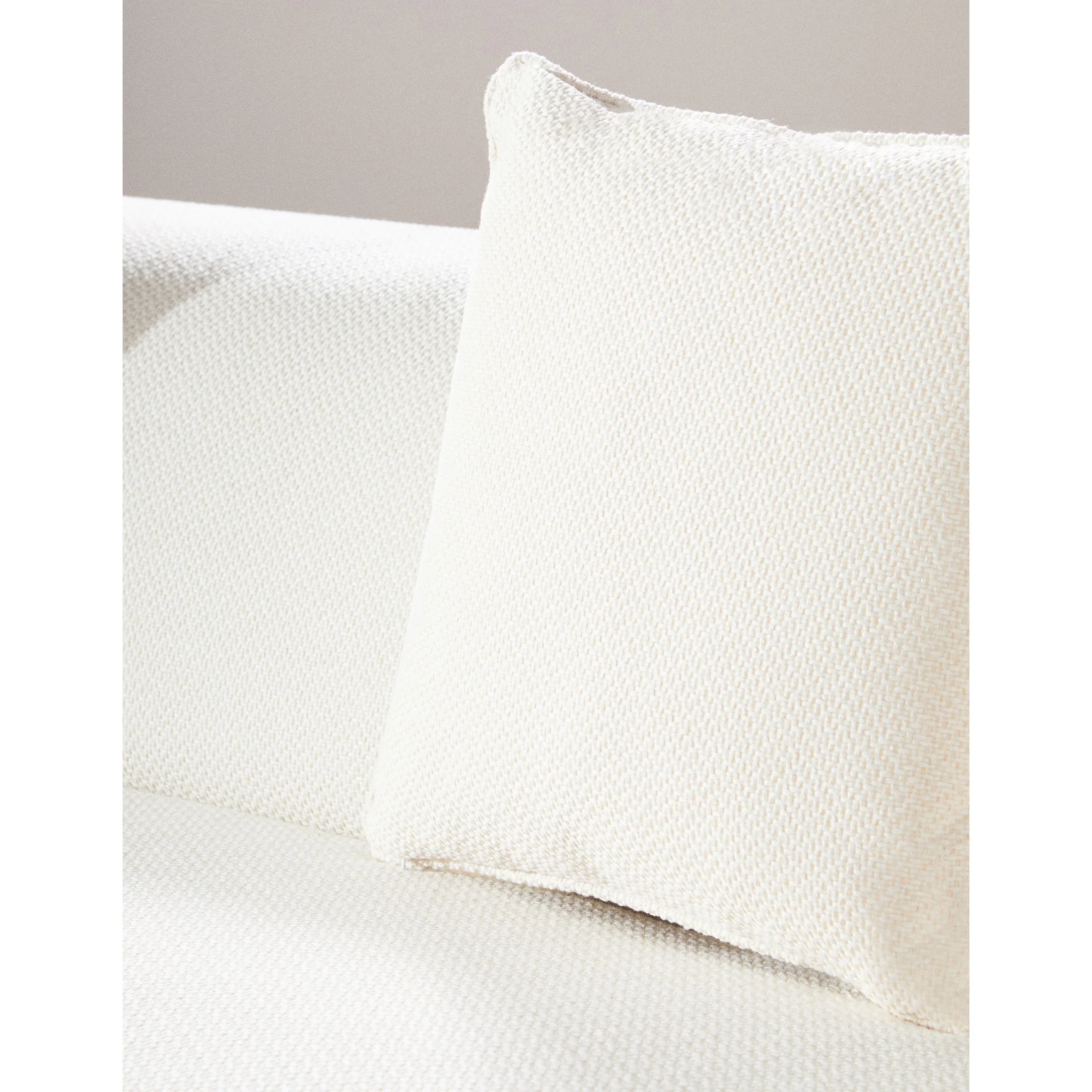 Ozzira Cream Linen 3 Seater Sofa - Image 8