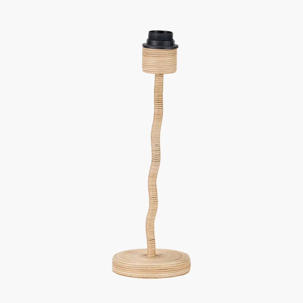 Palau Rattan Wave Table Lamp Base - Image 4