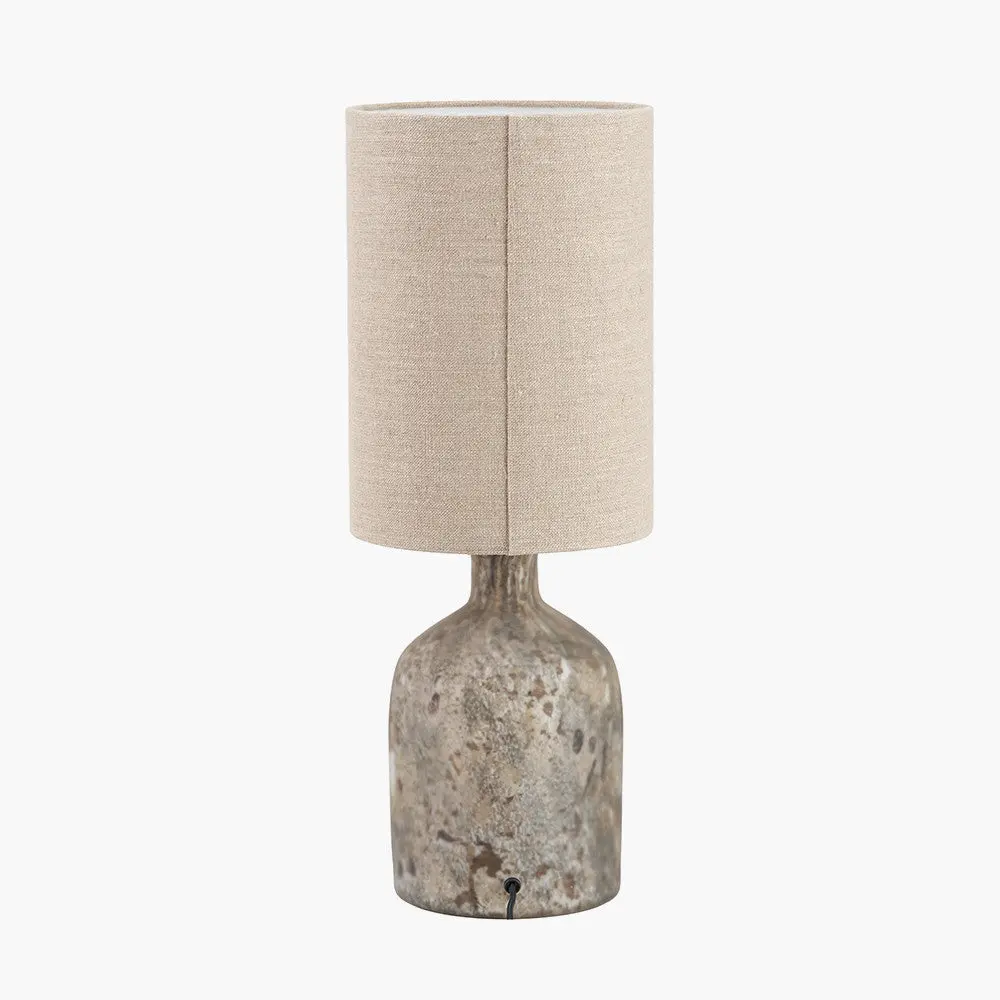 Palmino Brown Organic Glass Bottle Table Lamp - Image 5