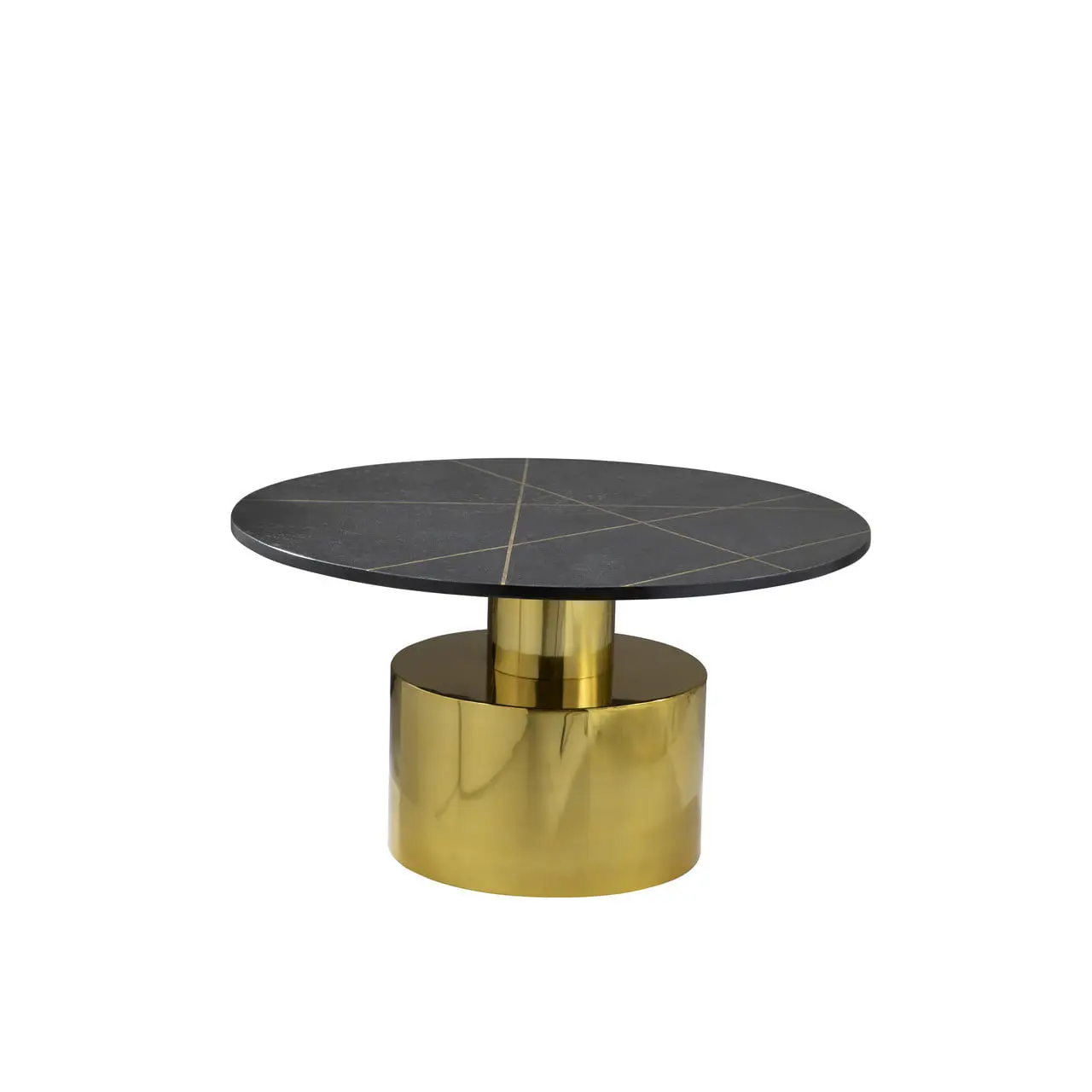 Rania Coffee Table with Black Marble Top - Image 3