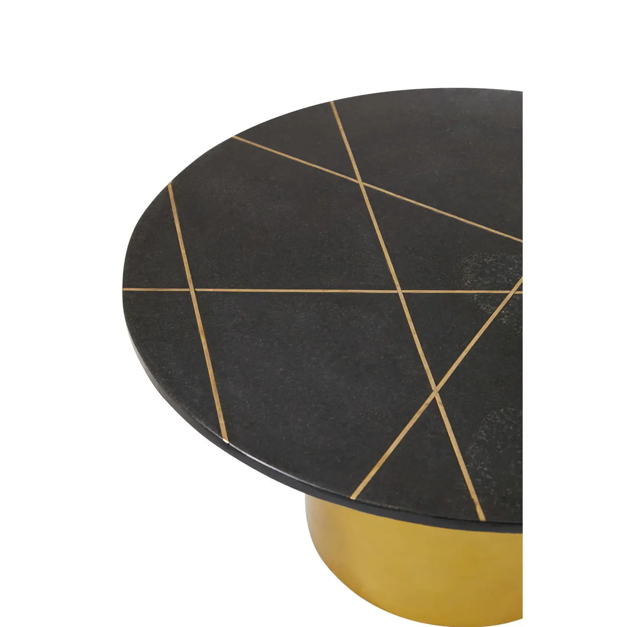 Rania Coffee Table with Black Marble Top - Image 7