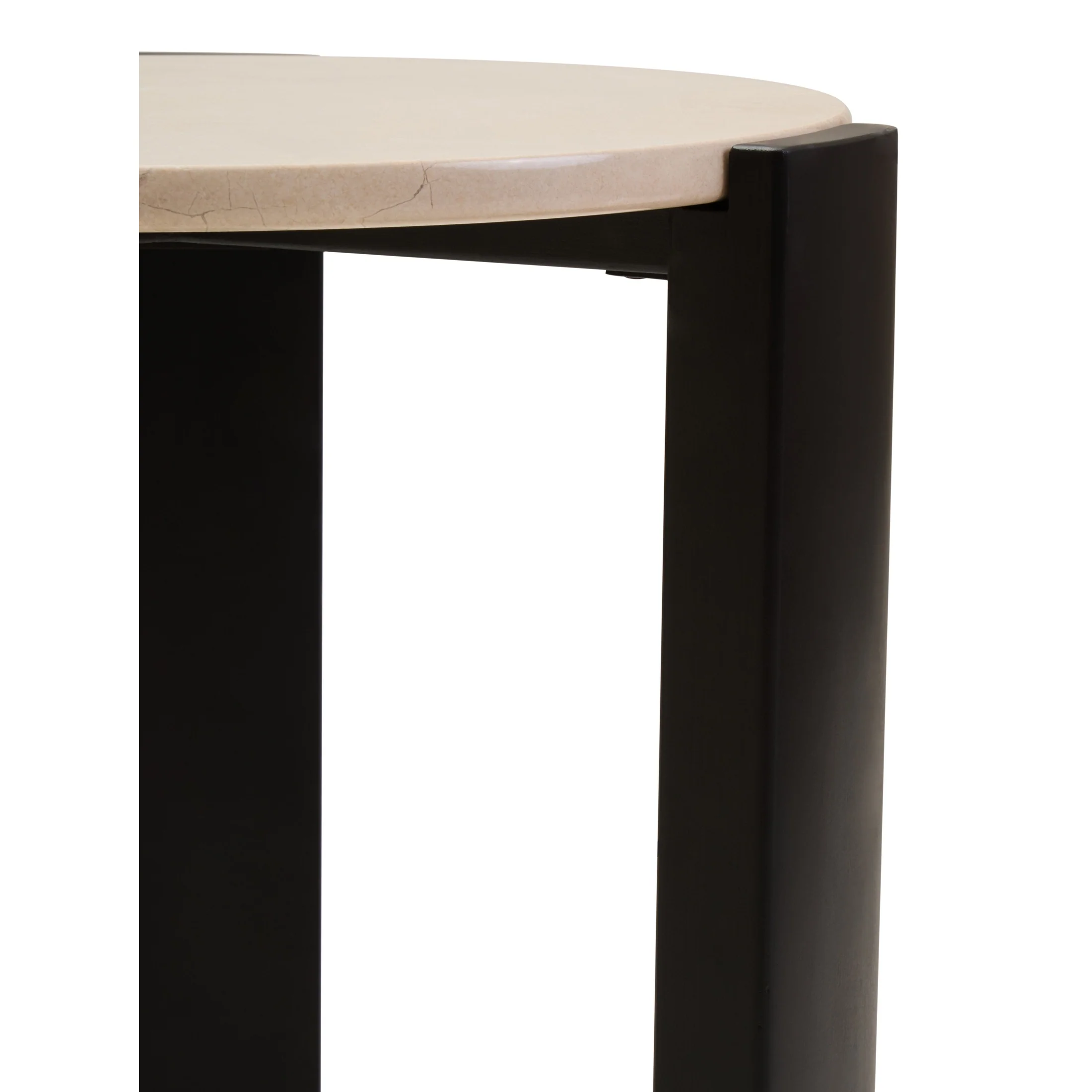 Ravello Cream Marble Top Round Side Table - Image 8