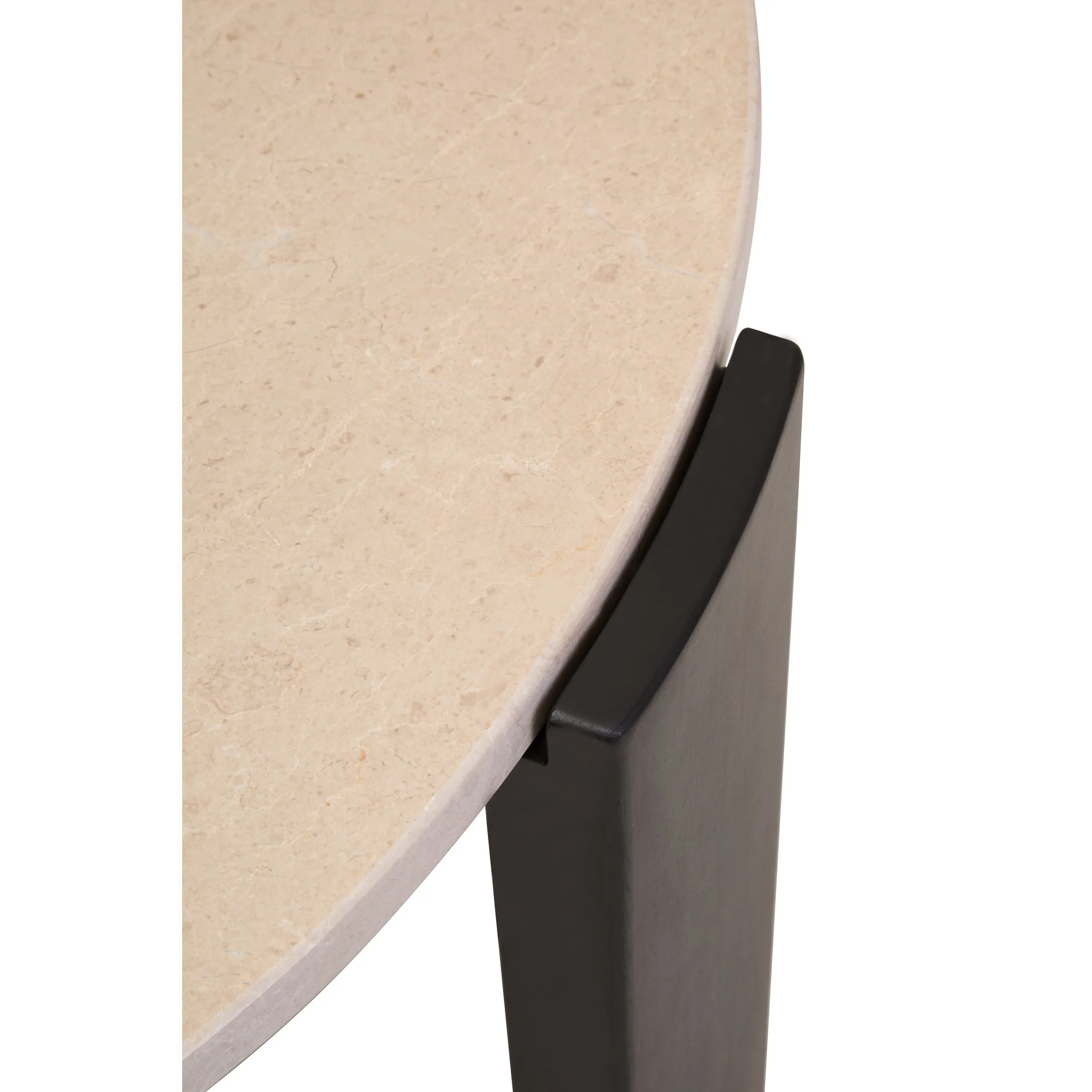 Ravello Round Cream Marble Top Large Coffee Table - Image 7