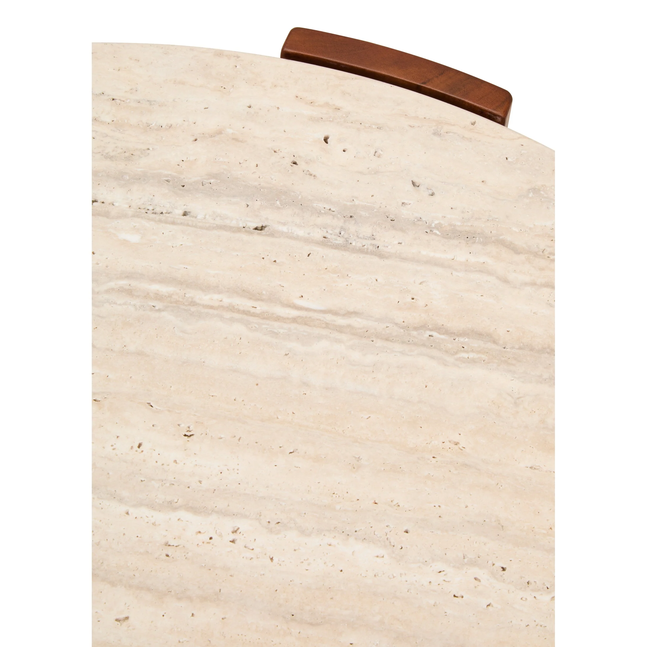 Ravello Round Travertine Top Large Coffee Table - Image 9