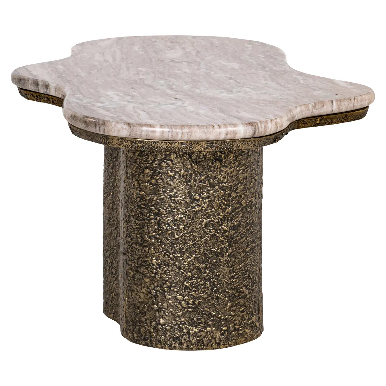 Richmond Interiors Abandos Brass Antique Coffee Table - Image 3