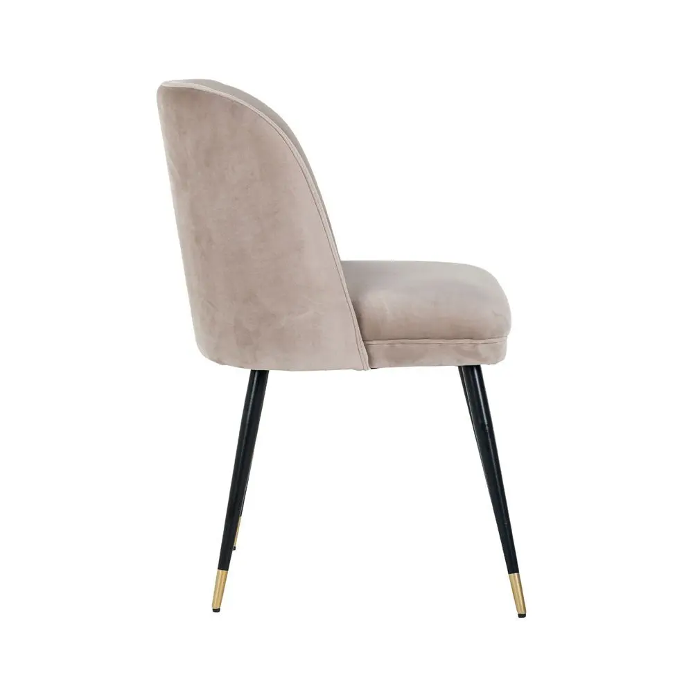 Richmond Interiors Alicia Chair in Khaki Velvet - Image 3
