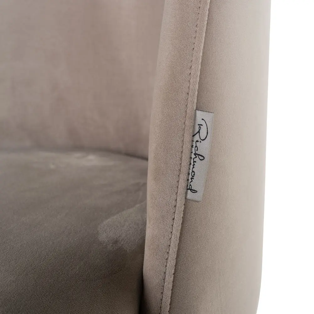 Richmond Interiors Alicia Chair in Khaki Velvet - Image 6