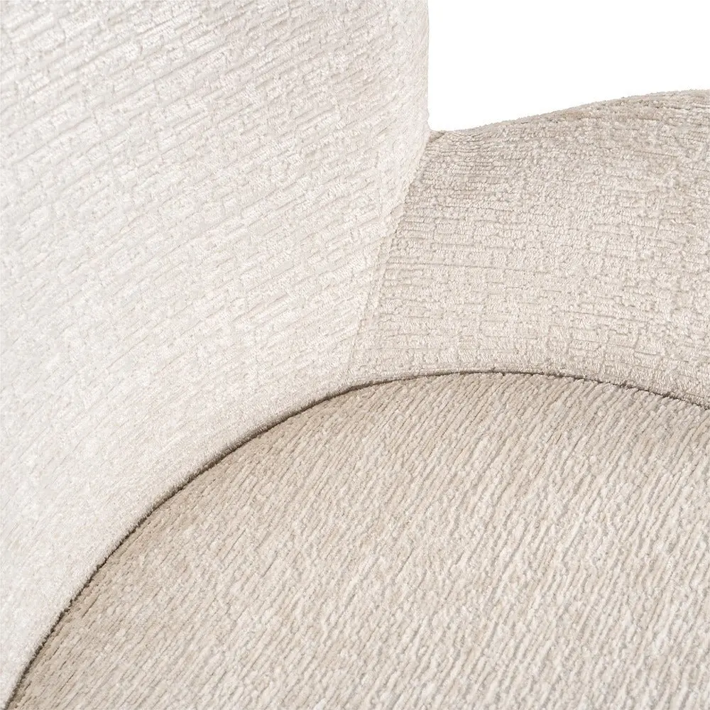 Richmond Interiors Amber Cream Velvet Armchair – Modern Accent or Dining Chair - Image 11