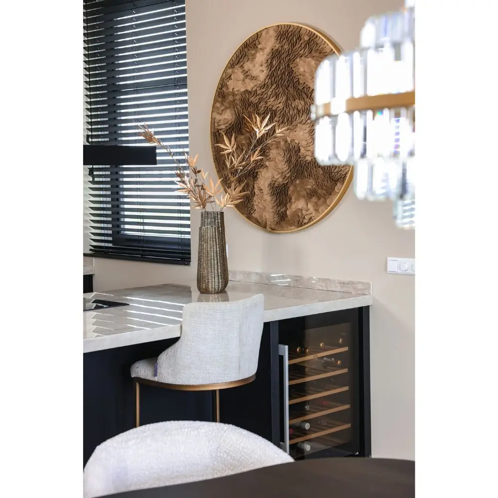 Richmond Interiors Amber Cream Velvet Armchair – Modern Accent or Dining Chair - Image 13