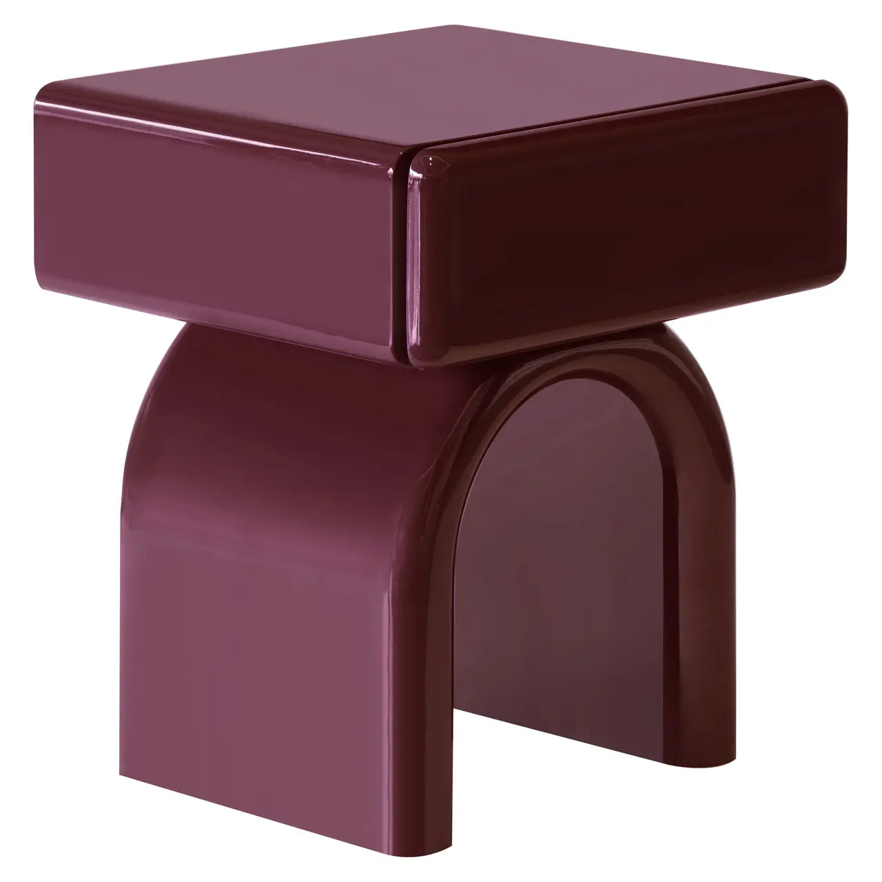 Richmond Interiors Bennet Burgundy 1-Drawer End Table
