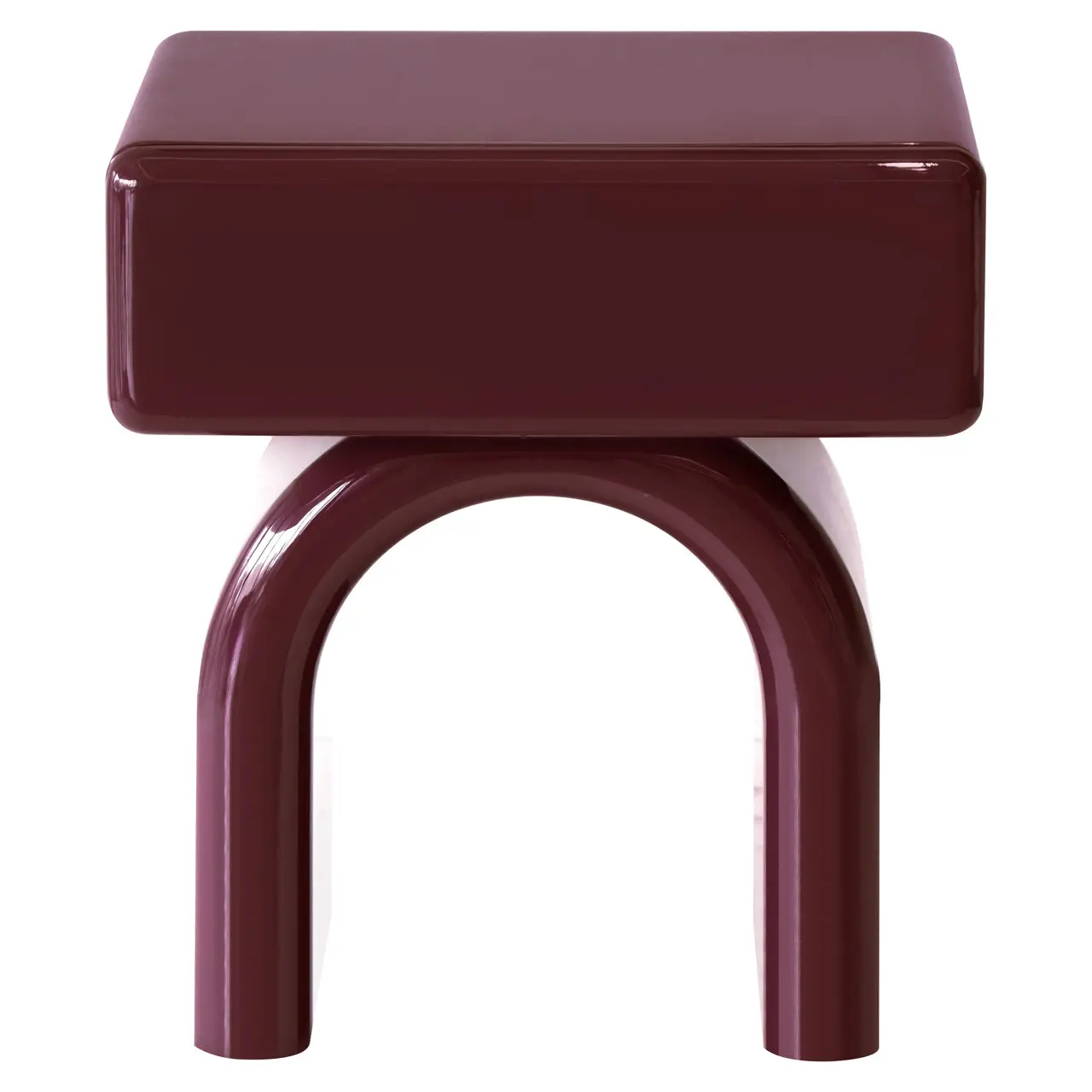 Richmond Interiors Bennet Burgundy 1-Drawer End Table - Image 2