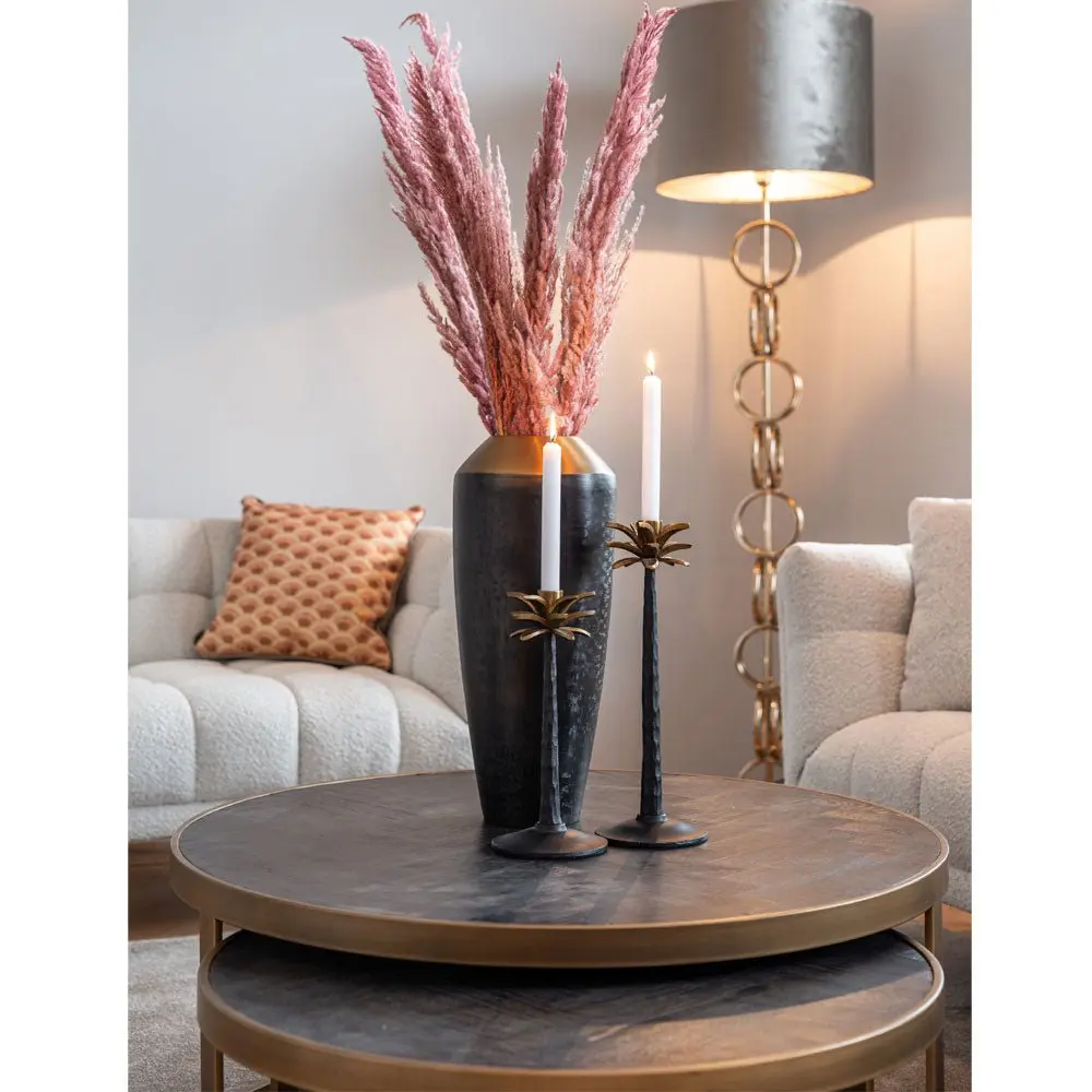 Richmond Interiors Blackbone Brass Coffee Tables – Set of 2 - Image 5