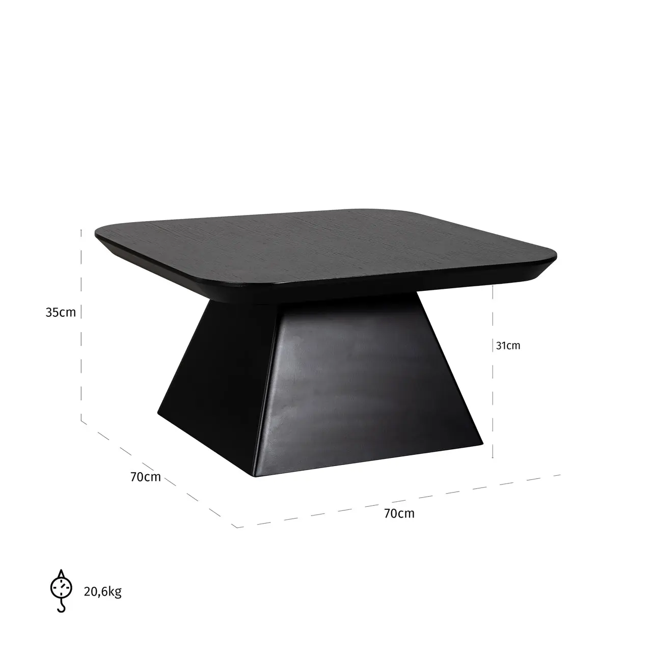 Richmond Interiors Bonvoy Coffee Table in Black - Image 5