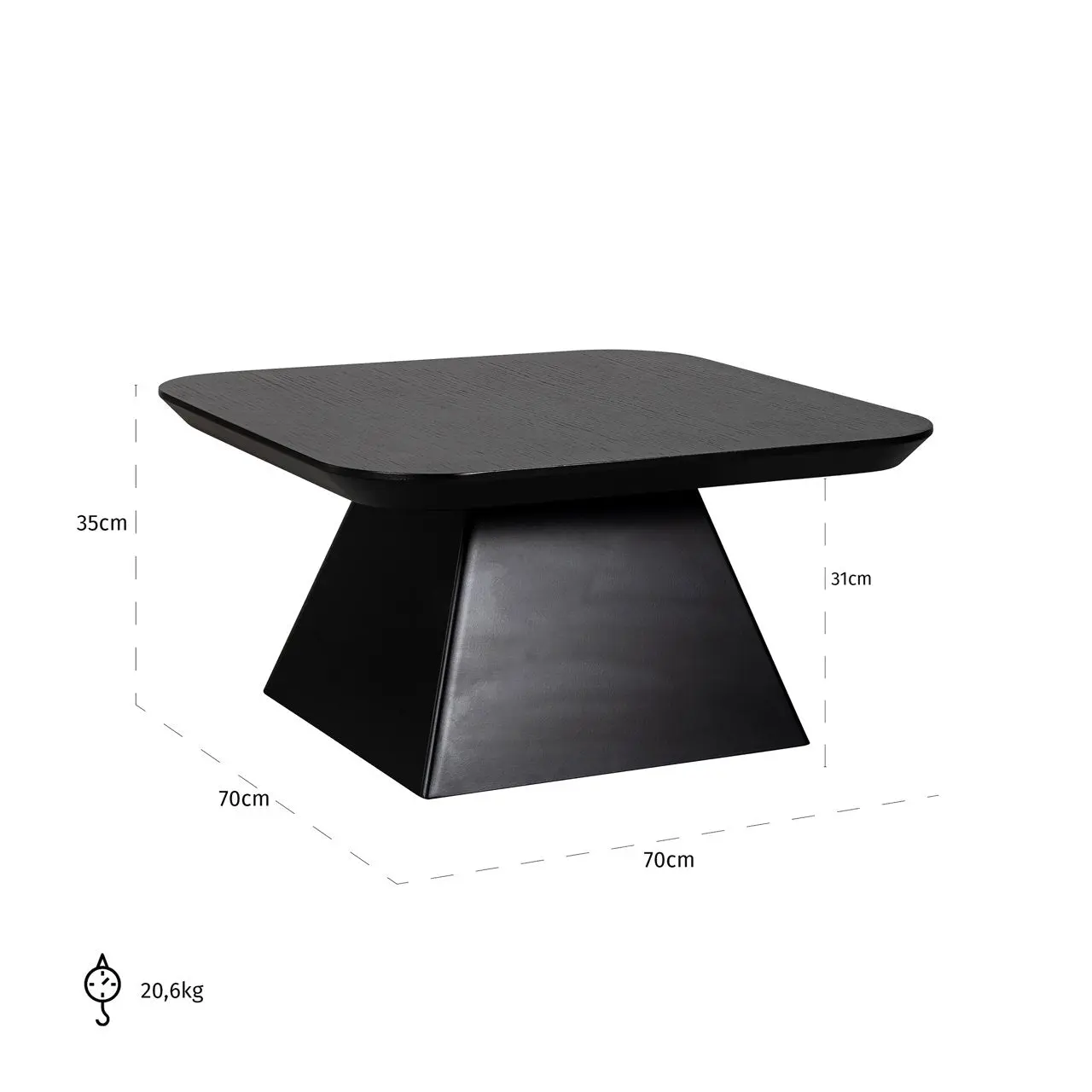 Richmond Interiors Bonvoy Coffee Table in Black - Image 6