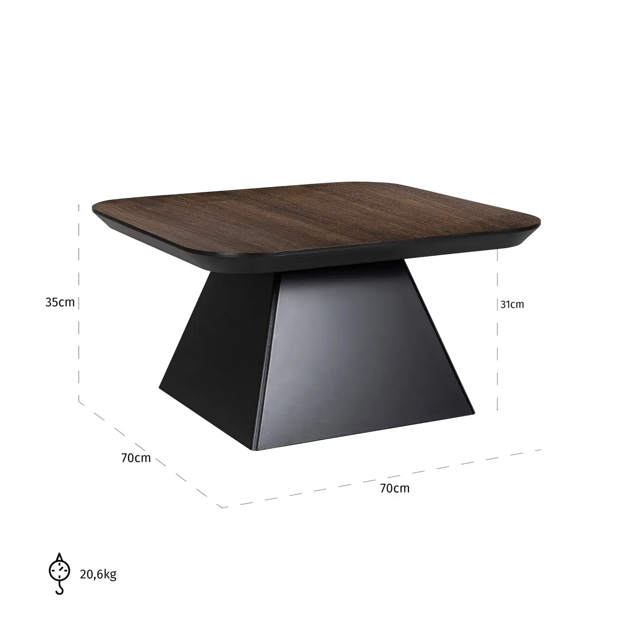 Richmond Interiors Bonvoy Coffee Table in Brown - Image 5