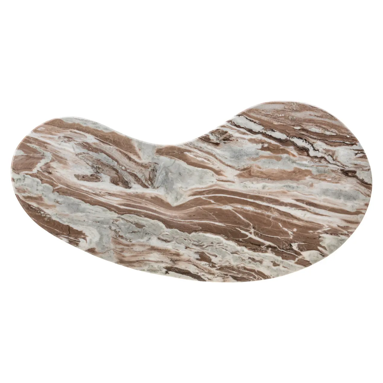 Richmond Interiors Brando Blush Beige Desk with Toronto Marble Top - Image 4