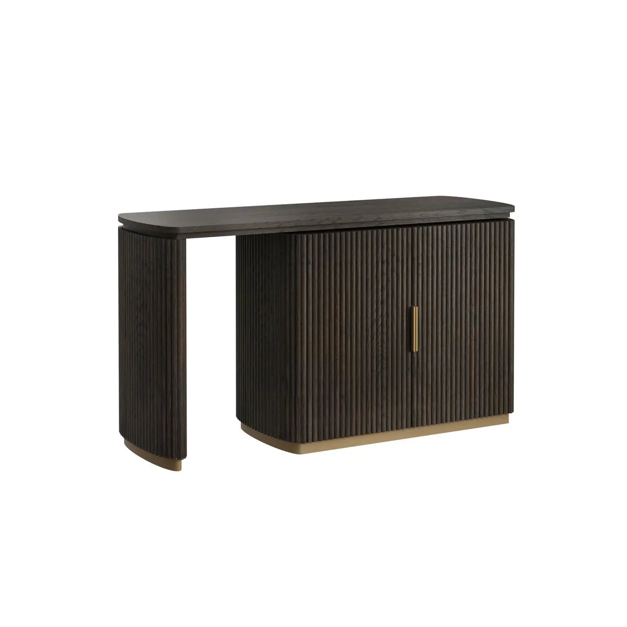 Richmond Interiors Cambon 2-Doors Desk in Dark Coffee - Image 6