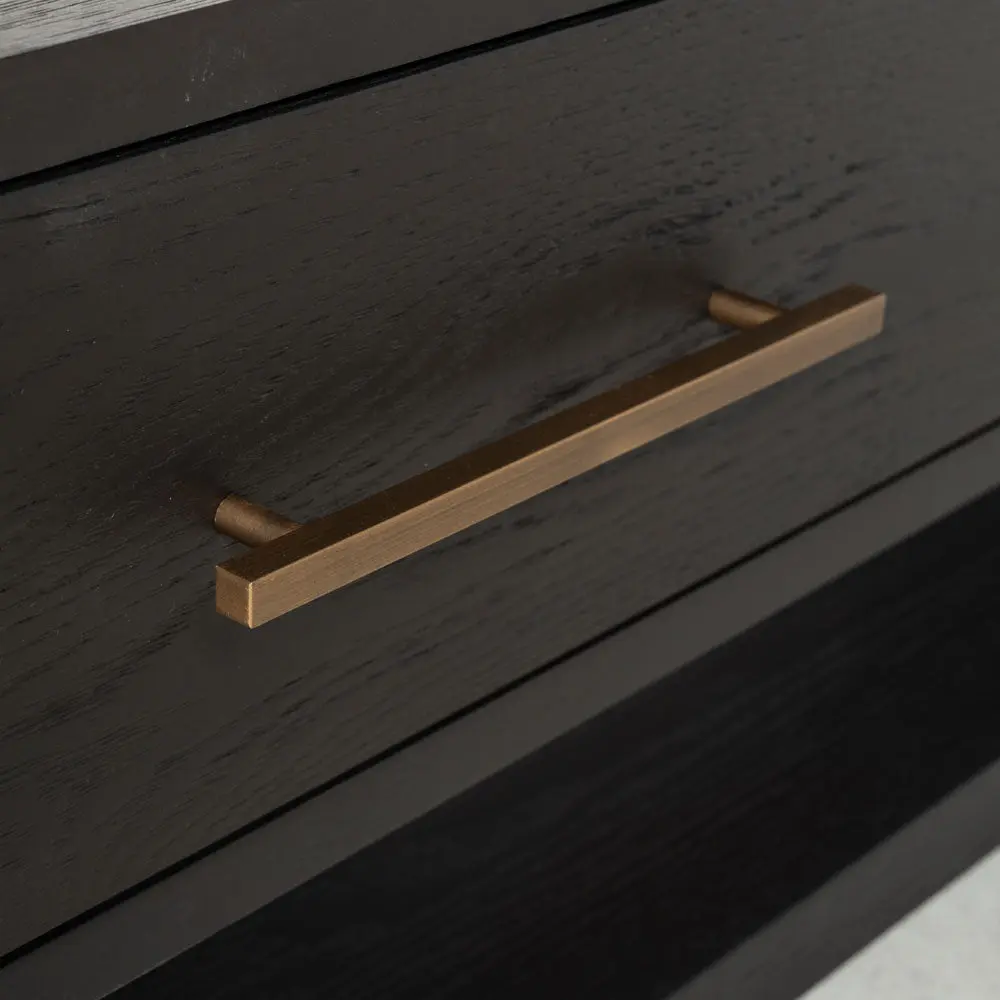 Richmond Interiors Cambon 3 Drawer Media Unit – Dark Coffee - Image 3