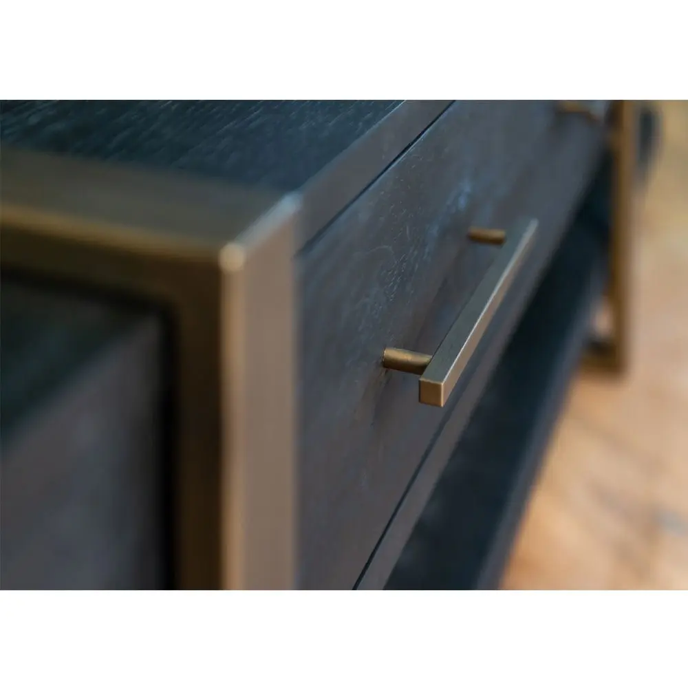 Richmond Interiors Cambon 3 Drawer Media Unit – Dark Coffee - Image 7