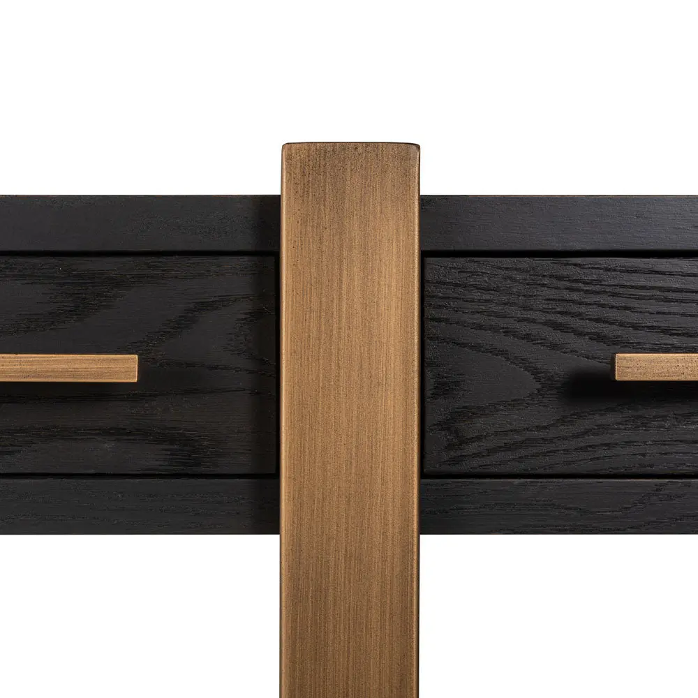 Richmond Interiors Cambon 3 Drawer Sideboard – Dark Coffee - Image 10