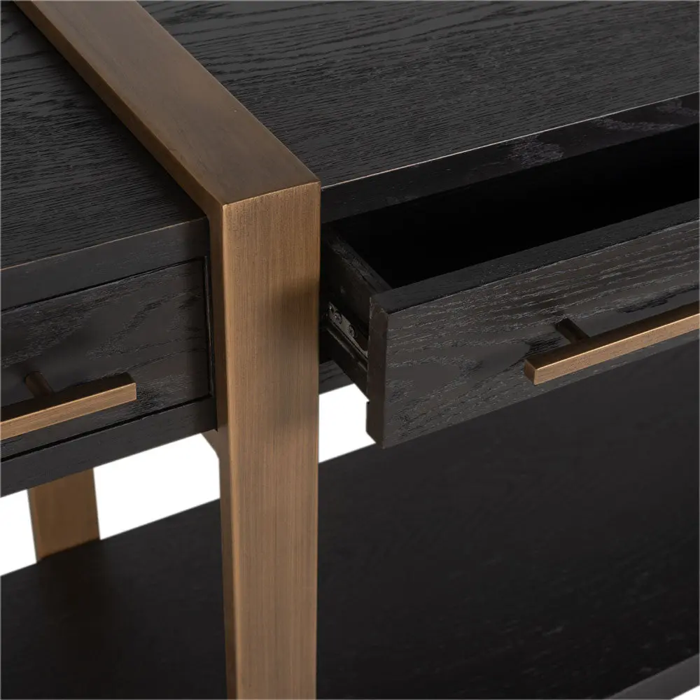Richmond Interiors Cambon 3 Drawer Sideboard – Dark Coffee - Image 9