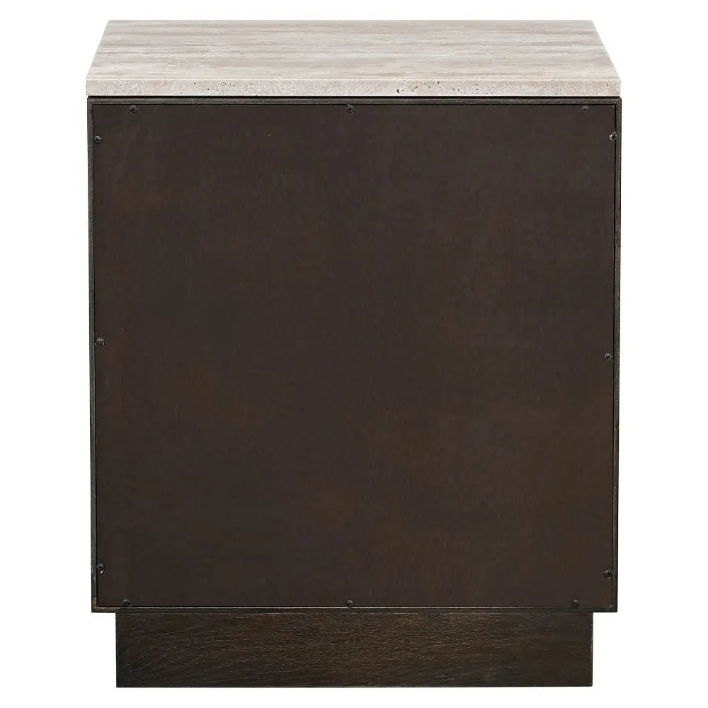 Richmond Interiors Claremont 2-Drawers Bedside in Brown - Image 3