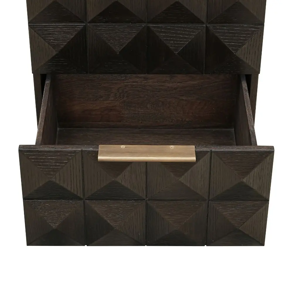 Richmond Interiors Claremont 2-Drawers Bedside in Brown - Image 7