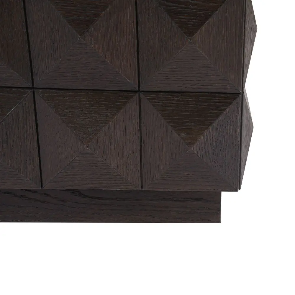 Richmond Interiors Claremont 2-Drawers Bedside in Brown - Image 9