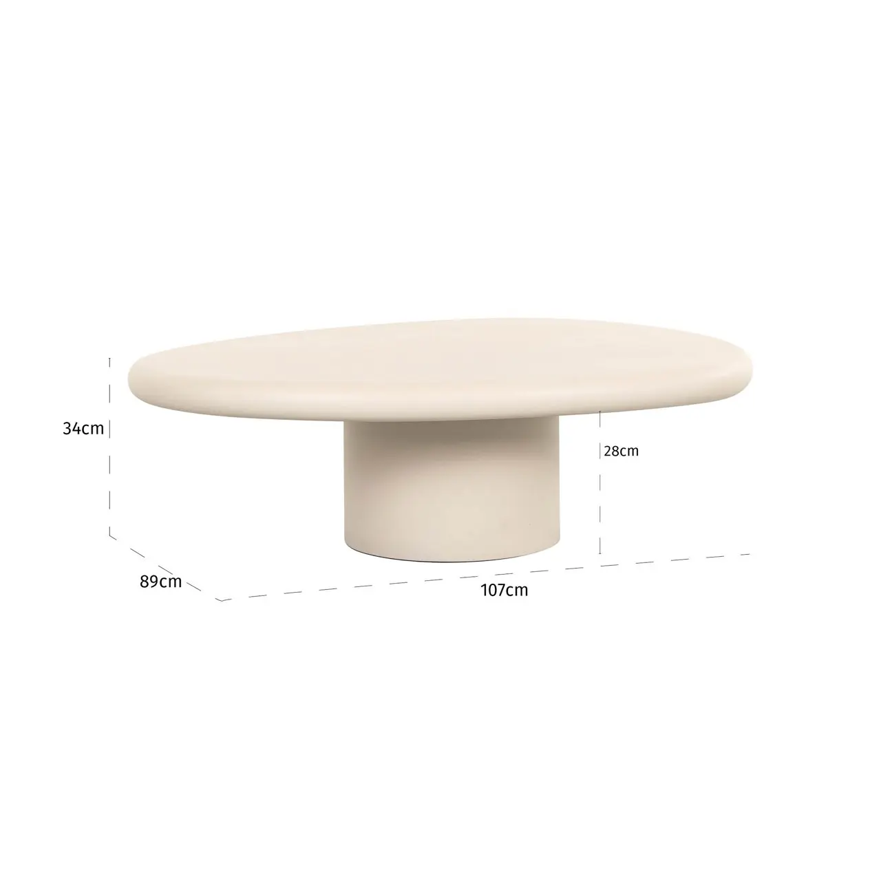 Richmond Interiors Clayton Coffee Table in Beige - Image 7