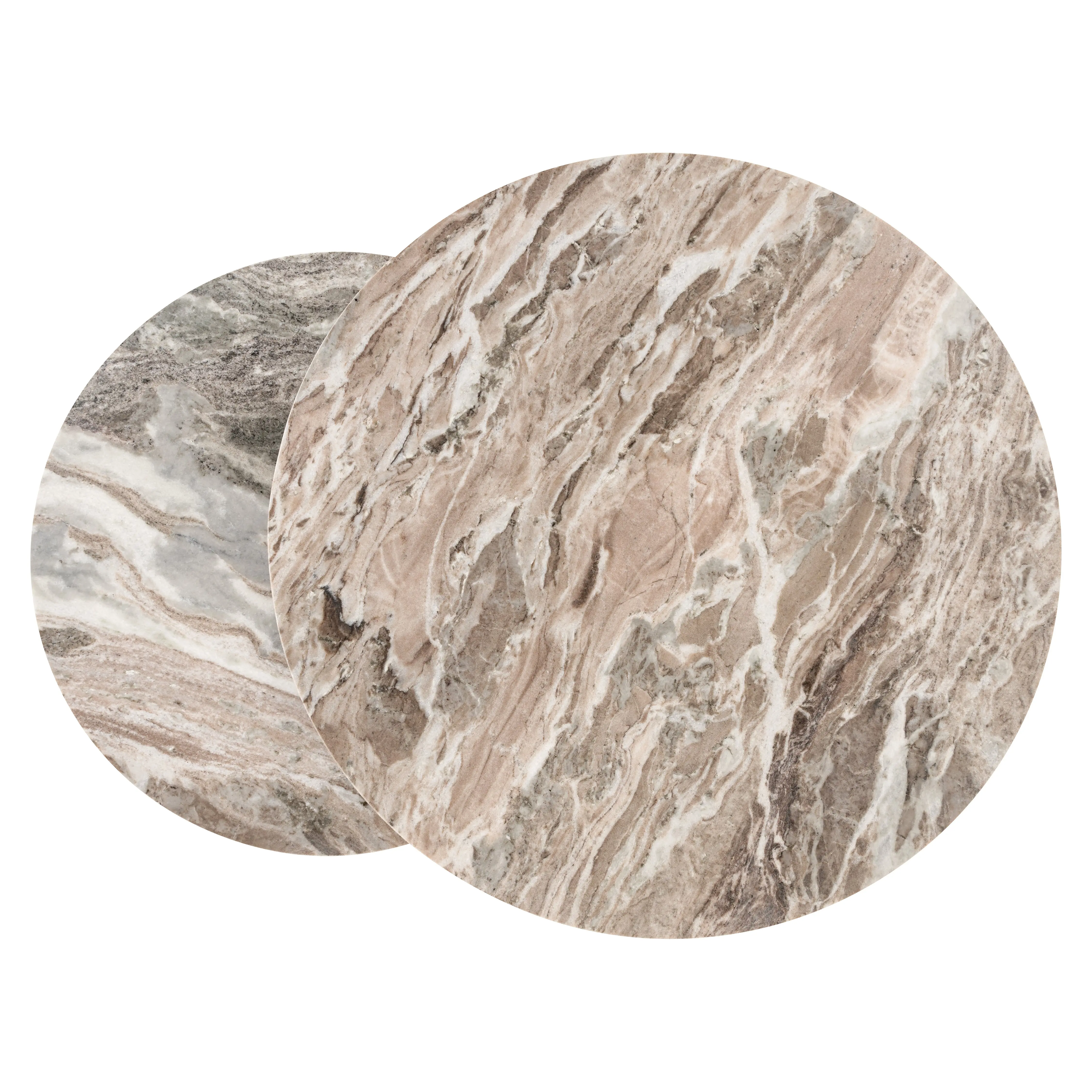 Richmond Interiors Fairfax Nesting Coffee Tables – Marble-Effect Stone Top - Image 4
