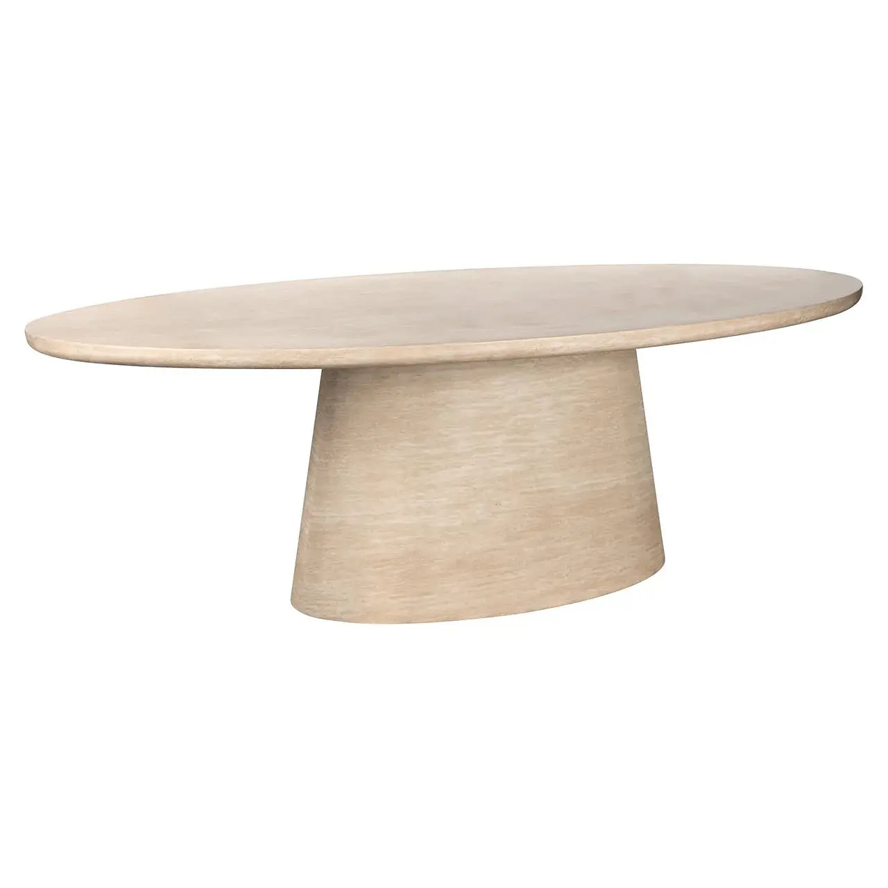 Richmond Interiors Fictus Dining Table 240cm Travertine in Beige