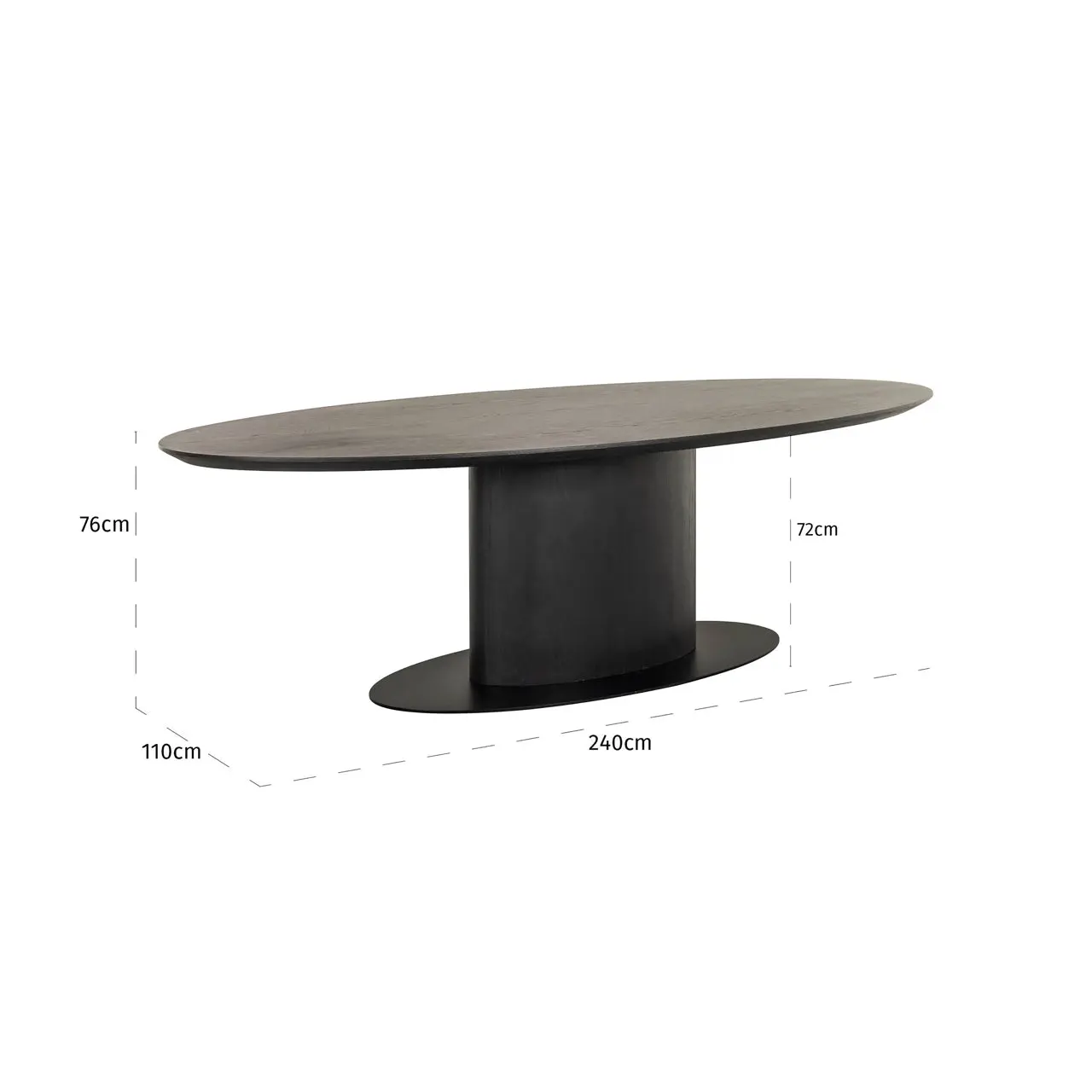 Richmond Interiors Gordon Dining Table in Dark Coffee - Image 5