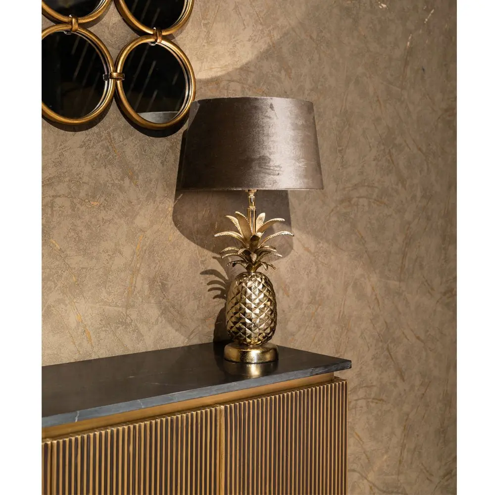 Richmond Interiors Ironville 4 Door Sideboard – Black Marble & Brass - Image 9
