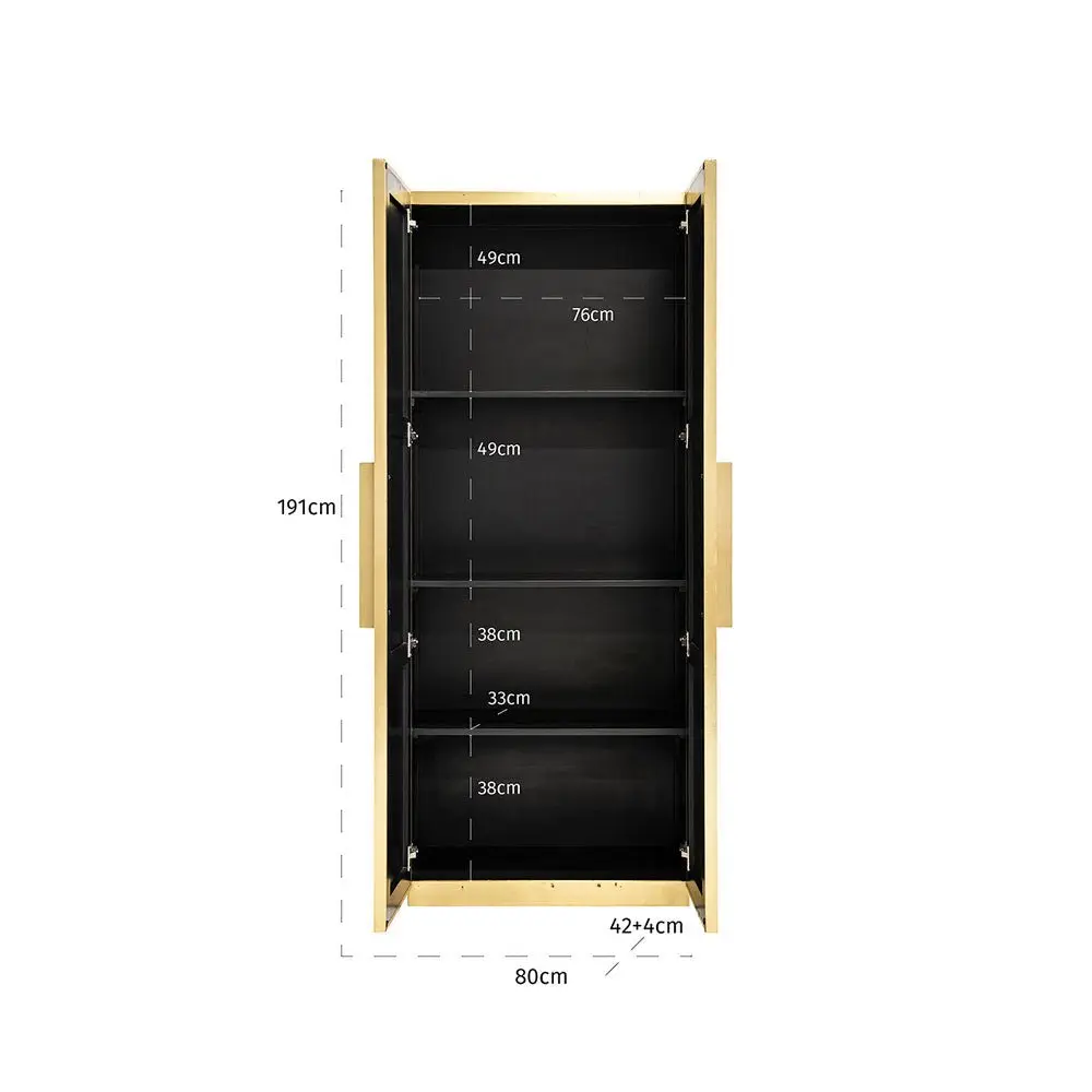 Richmond Interiors Ironville Gold Cabinet - Image 6
