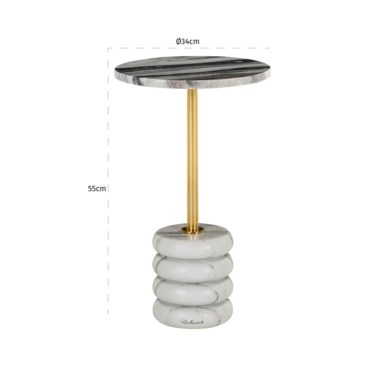 Richmond Interiors Isolde End Table - Image 3