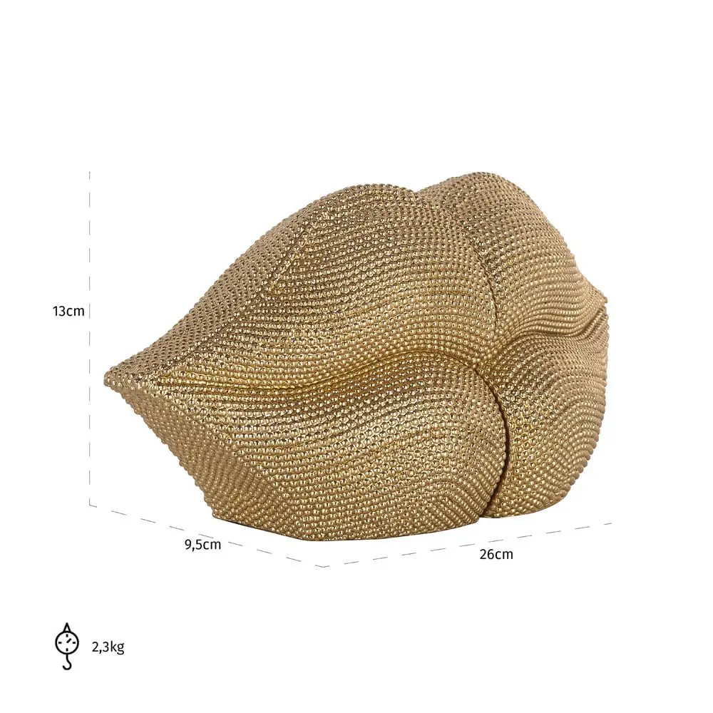Richmond Interiors Kiss Bookend in Gold - Image 9