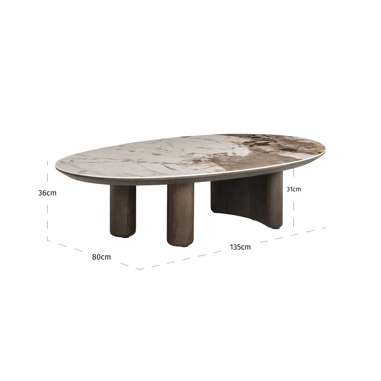 Richmond Interiors Langford Coffee Table in Brown - Image 8